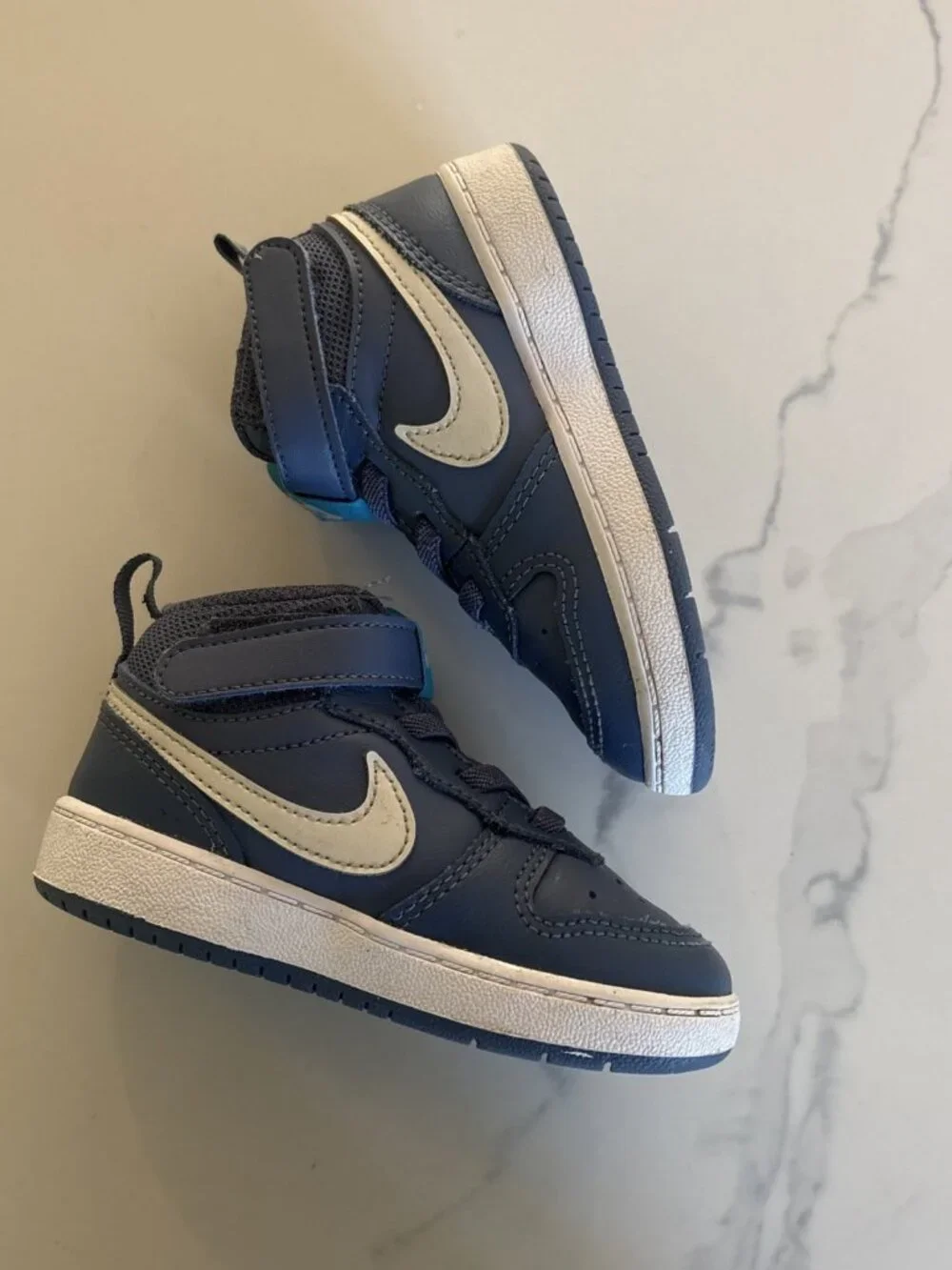 Nike Court Borough Mid 2 Diffused Blue/Light Bone CD7783-402 7C (101)